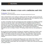 China web finance craze sows confusion and risk